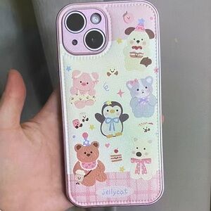 Jellycat Pink Animal Pattern Phone Case